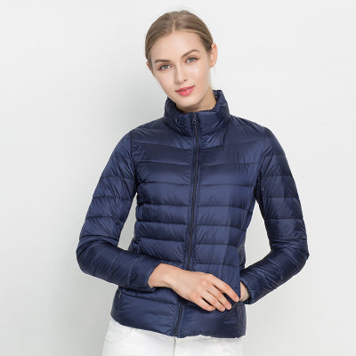 Elizabeth | Lightweight Down Jacket with Stand Collar