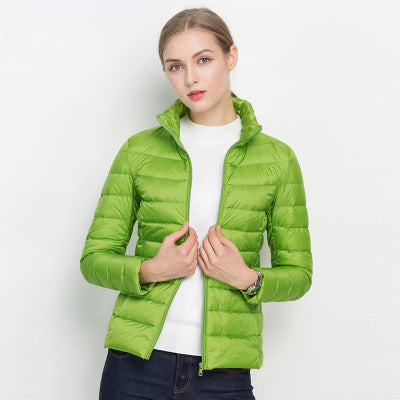 Elizabeth | Lightweight Down Jacket with Stand Collar