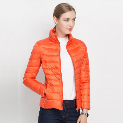 Elizabeth | Lightweight Down Jacket with Stand Collar