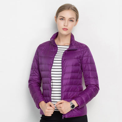Elizabeth | Lightweight Down Jacket with Stand Collar
