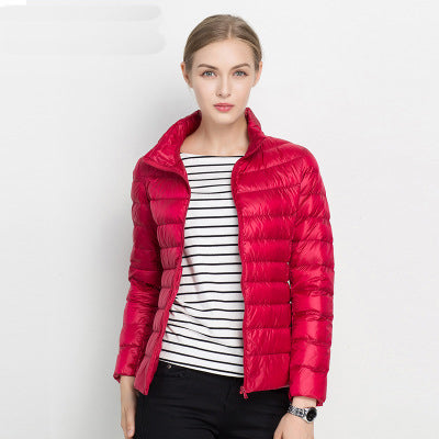 Elizabeth | Lightweight Down Jacket with Stand Collar