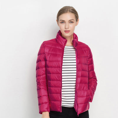 Elizabeth | Lightweight Down Jacket with Stand Collar