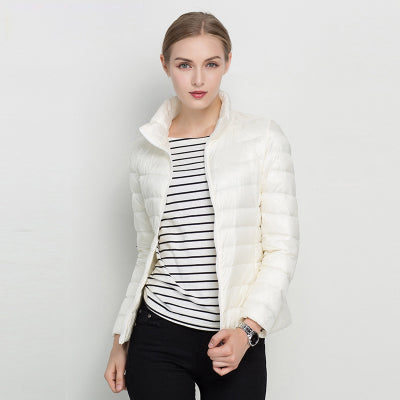 Elizabeth | Lightweight Down Jacket with Stand Collar