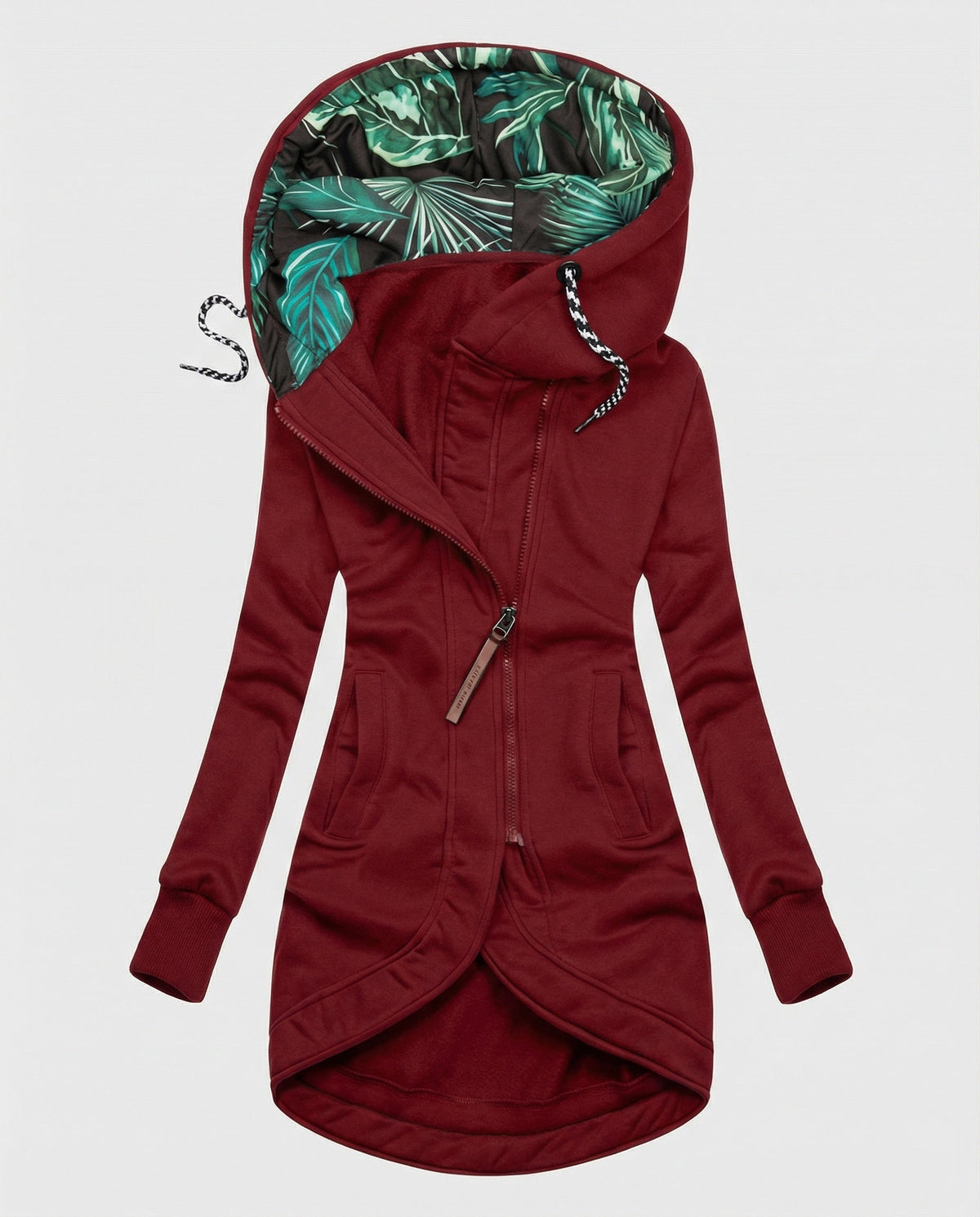 Christine | Women's Hooded Winter Coat with Printed Lining