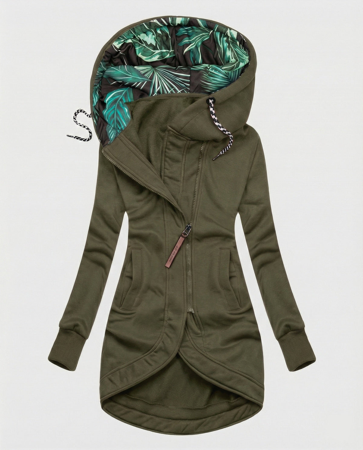 Christine | Women's Hooded Winter Coat with Printed Lining