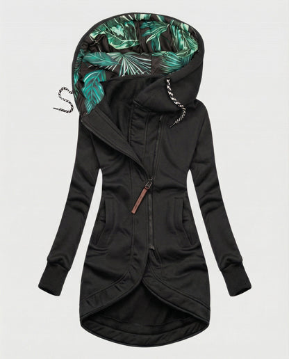 Christine | Women's Hooded Winter Coat with Printed Lining
