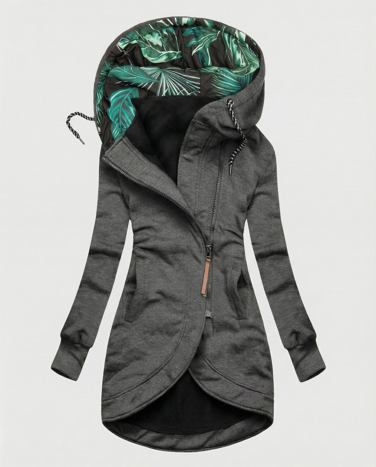 Christine | Women's Hooded Winter Coat with Printed Lining