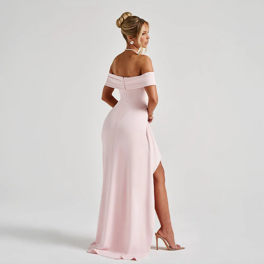 Naomi | Women’s off shoulder maxi dress with high slit