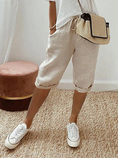 Stella | Women's Shorts in Cotton and Linen