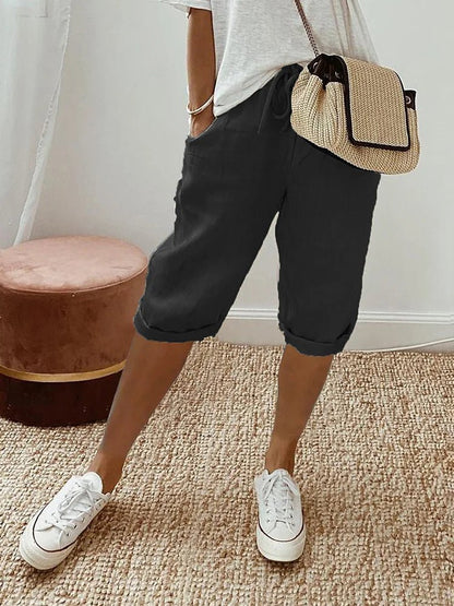 Stella | Women's Shorts in Cotton and Linen