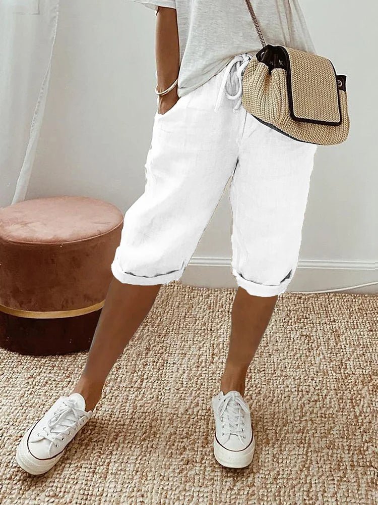 Stella | Women's Shorts in Cotton and Linen