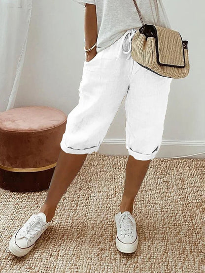Stella | Women's Shorts in Cotton and Linen