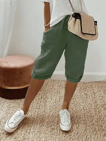 Stella | Women's Shorts in Cotton and Linen