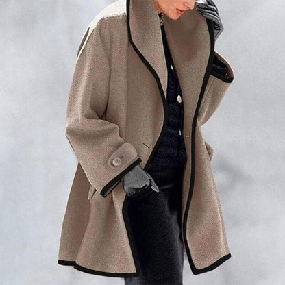 Maria | Elegant Winter Coat with Lapel Collar