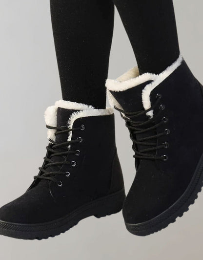 Jessica | Women's Suede Look Ankle Boots with Warm Lining