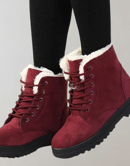 Jessica | Women's Suede Look Ankle Boots with Warm Lining