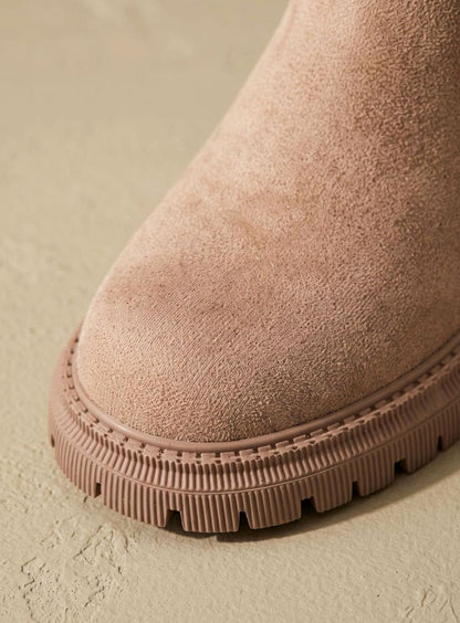 Margaret | Women's Suede Winter Boots with Fur Lining
