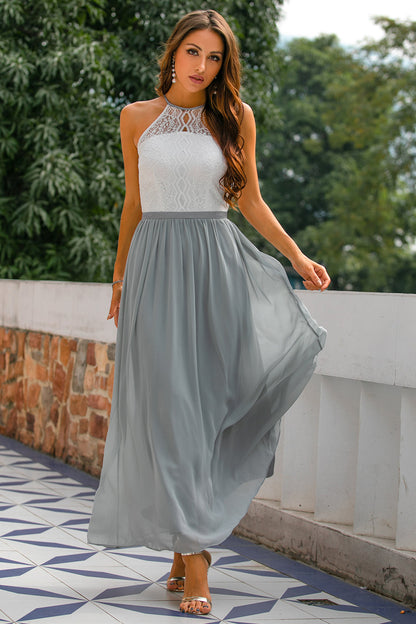 Hailey | Women’s Chic Maxi Dress With Lace And Flowing Skirt
