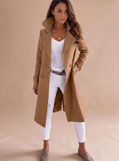 Brenda | Women's Fitted Double-Breasted Wool Coat