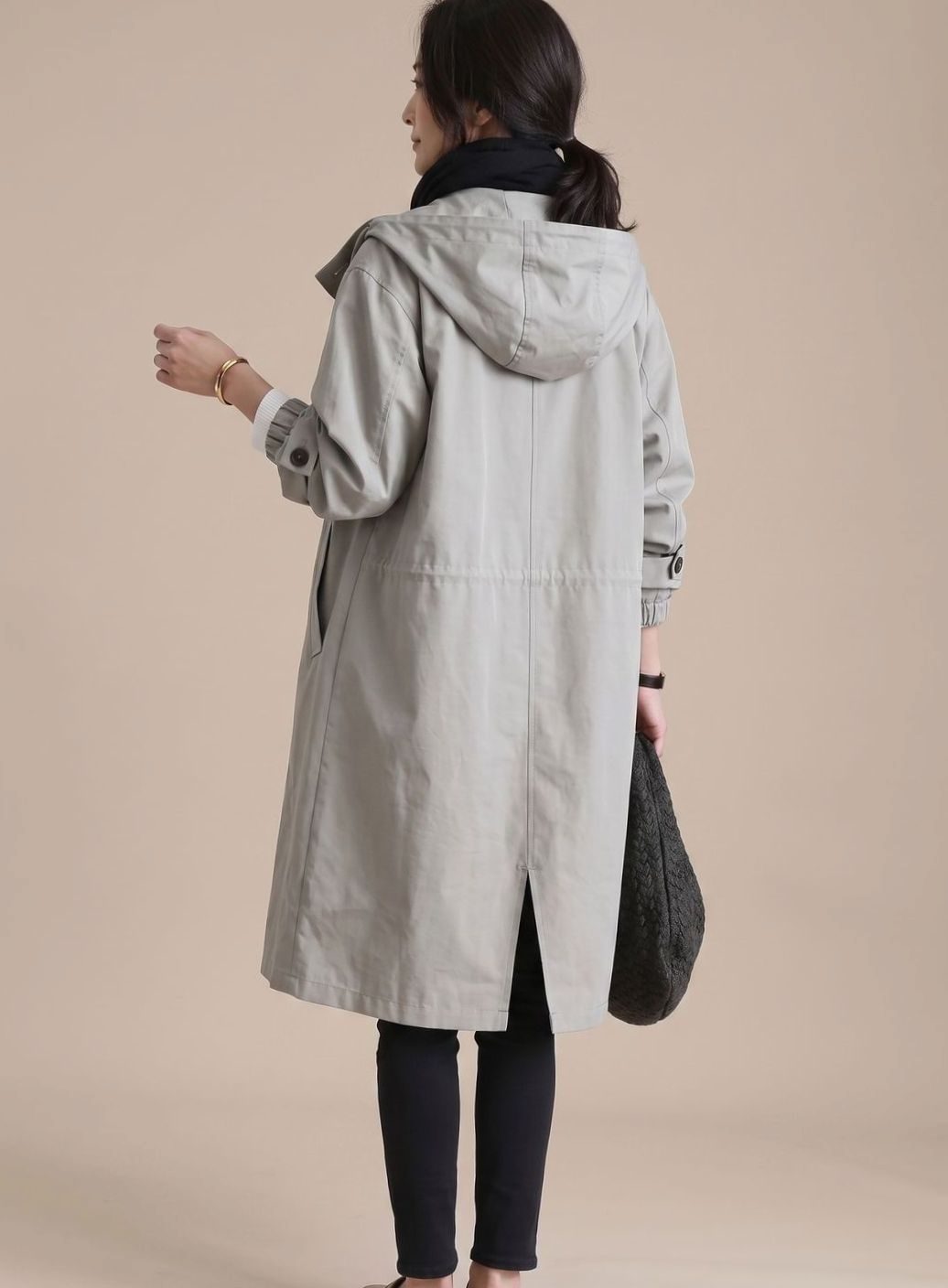 Cynthia | Women's Korean Style Hooded Trench Coat