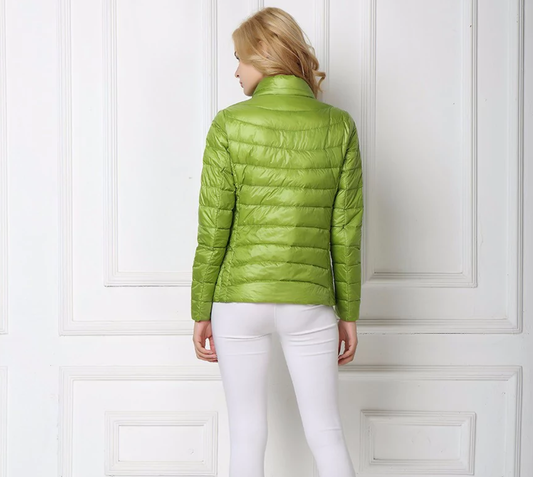 Elizabeth | Lightweight Down Jacket with Stand Collar