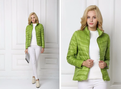 Elizabeth | Lightweight Down Jacket with Stand Collar