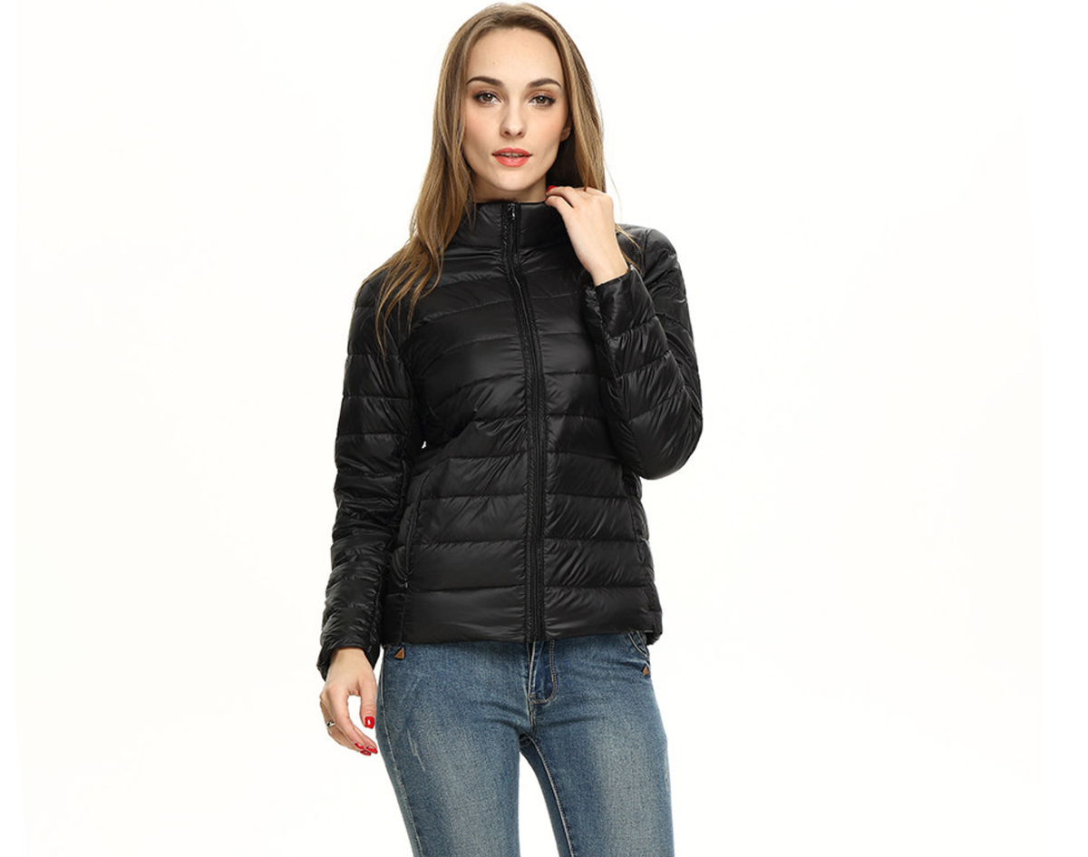 Elizabeth | Lightweight Down Jacket with Stand Collar