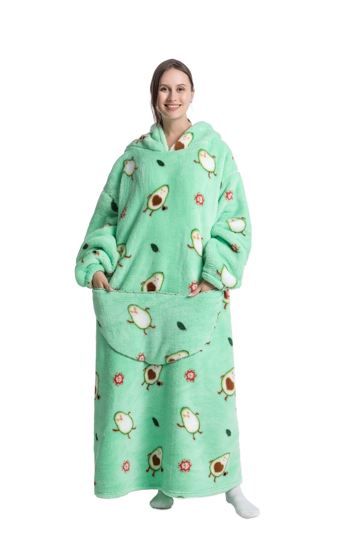 Ava | Fleece Hoodie Blanket for Winter