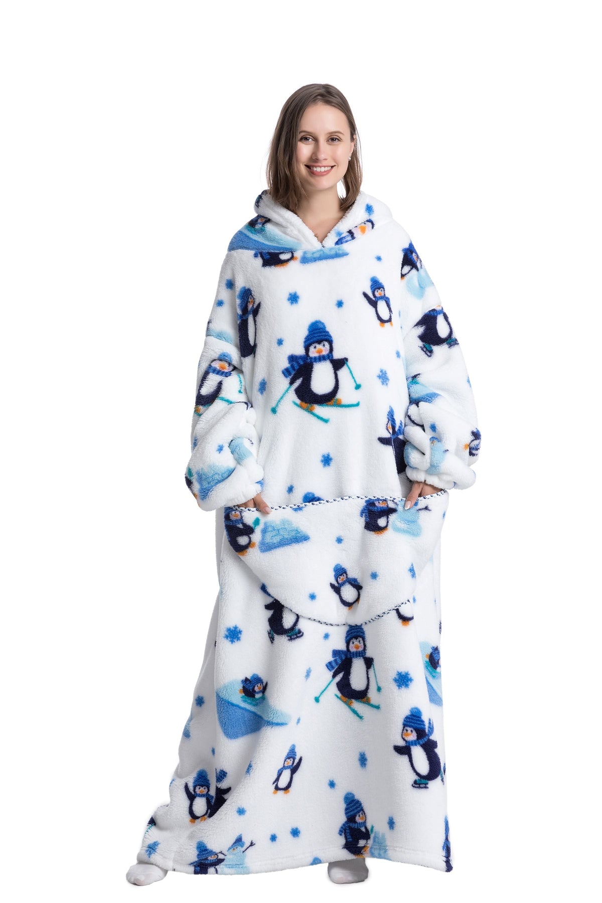 Ava | Fleece Hoodie Blanket for Winter