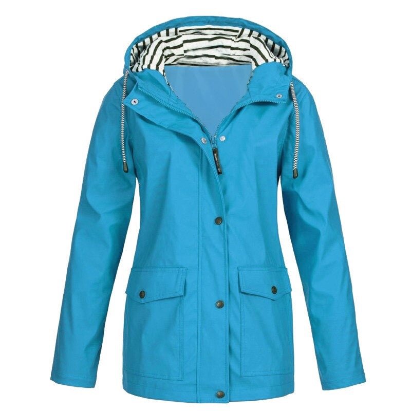 Samantha | Waterproof Hooded Rain Jacket