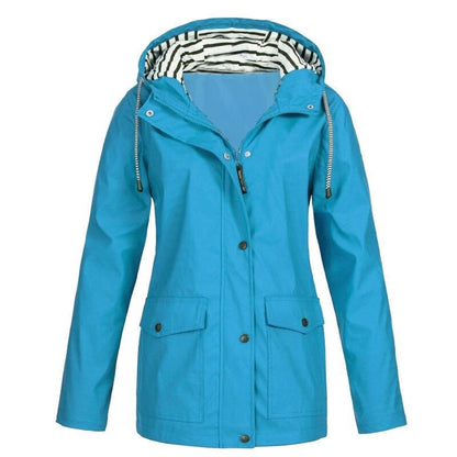 Samantha | Waterproof Hooded Rain Jacket