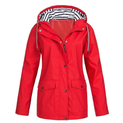 Samantha | Waterproof Hooded Rain Jacket