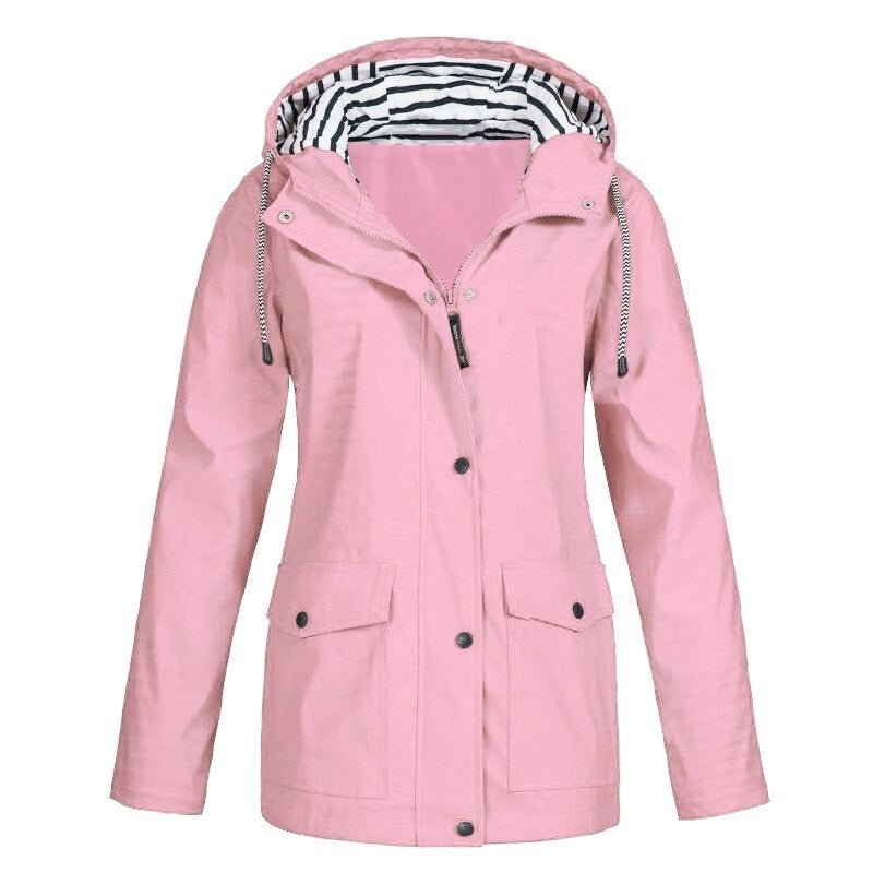 Samantha | Waterproof Hooded Rain Jacket