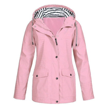 Samantha | Waterproof Hooded Rain Jacket
