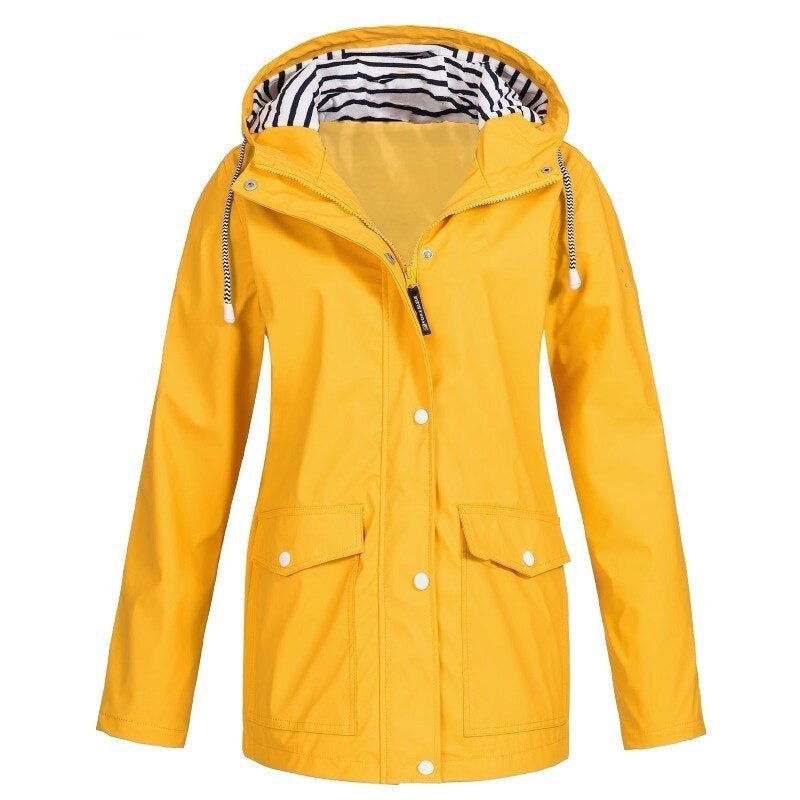 Samantha | Waterproof Hooded Rain Jacket