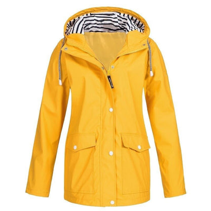 Samantha | Waterproof Hooded Rain Jacket