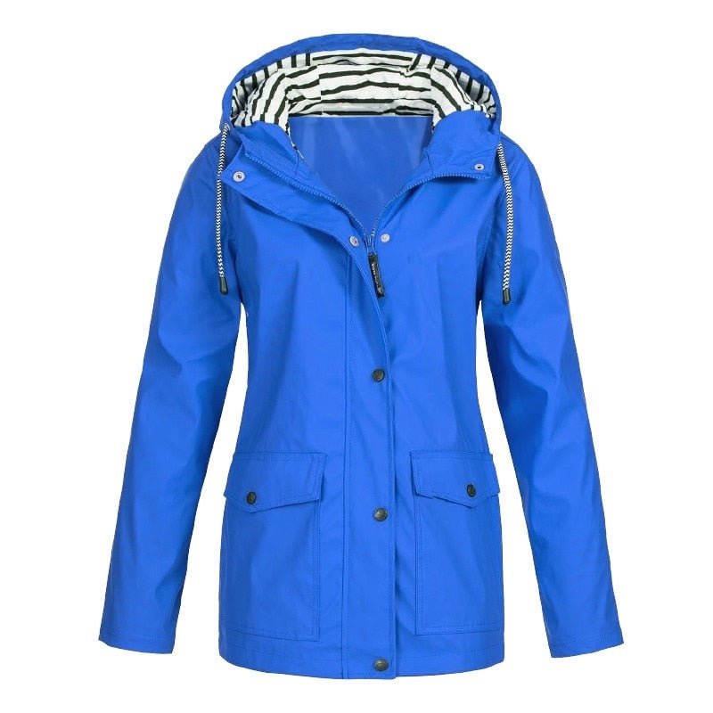Samantha | Waterproof Hooded Rain Jacket