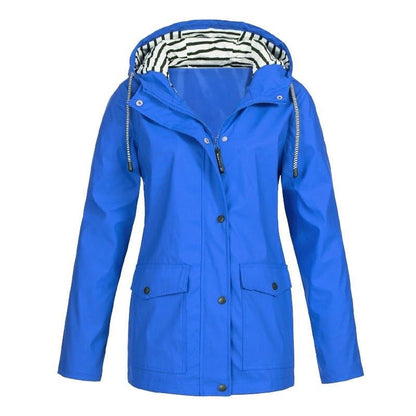 Samantha | Waterproof Hooded Rain Jacket