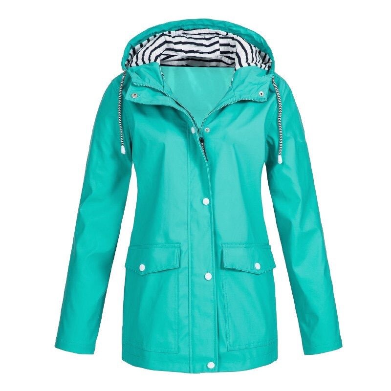 Samantha | Waterproof Hooded Rain Jacket