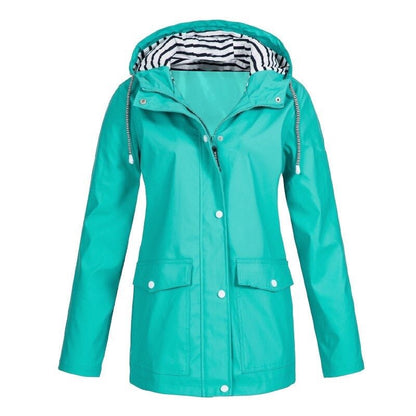 Samantha | Waterproof Hooded Rain Jacket