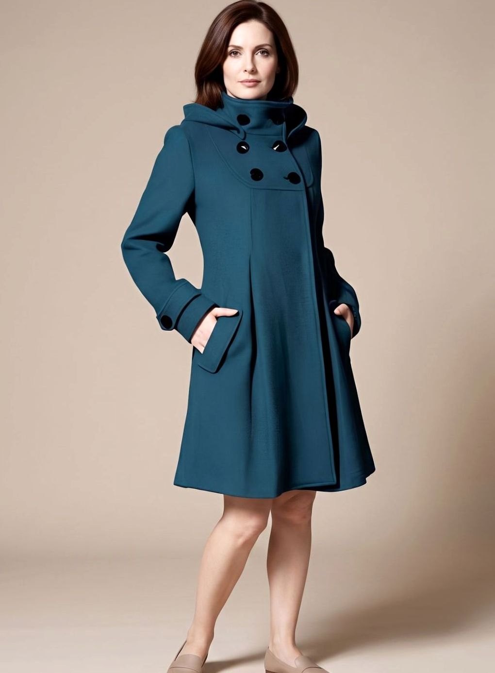 Shirley | Women's Elegant Winter Coat with Side Pockets