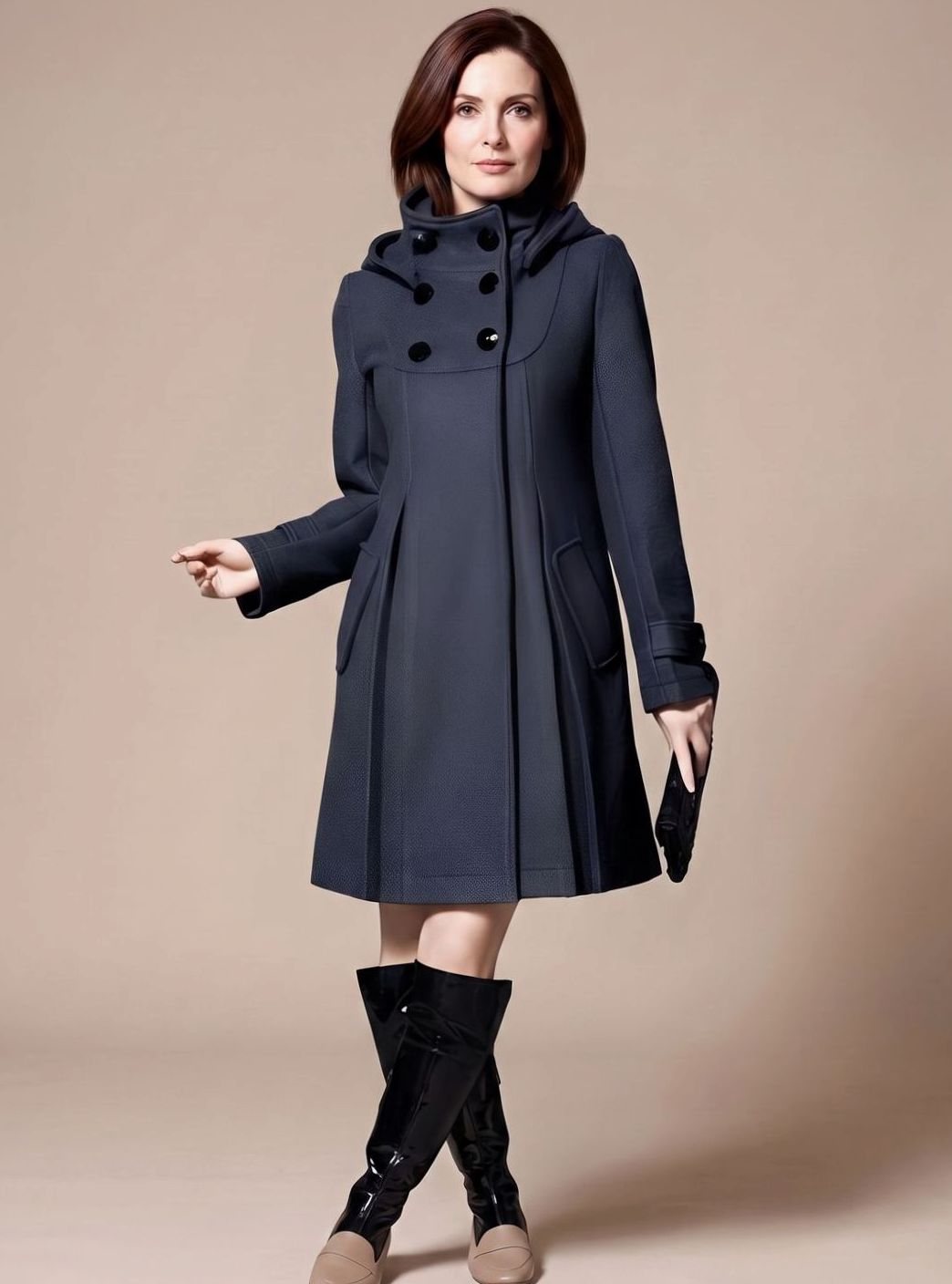 Shirley | Women's Elegant Winter Coat with Side Pockets