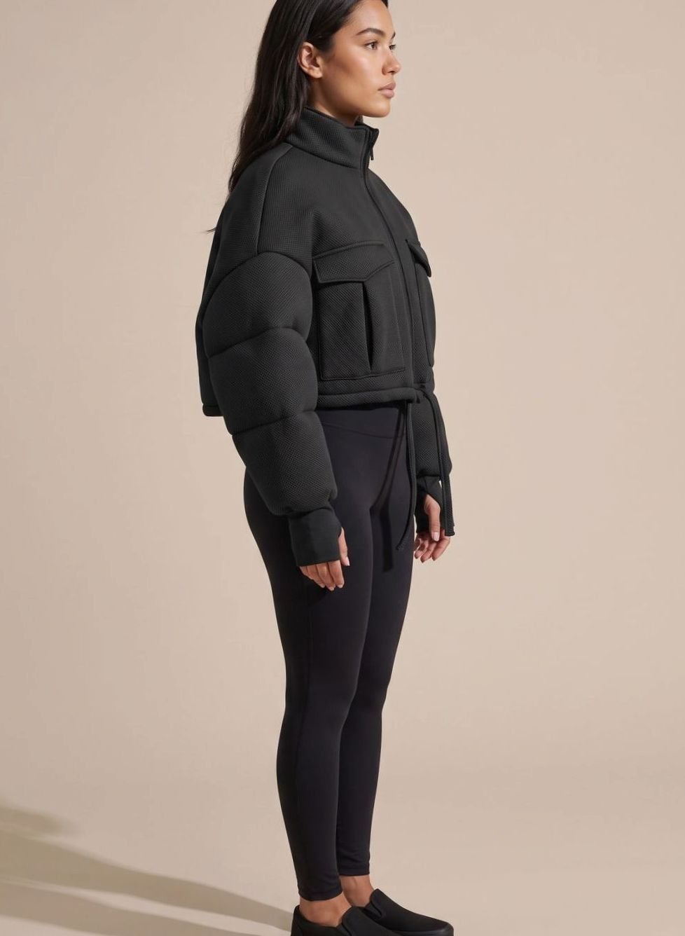 Angela | Women's Short Winter Jacket with Cargo Pockets