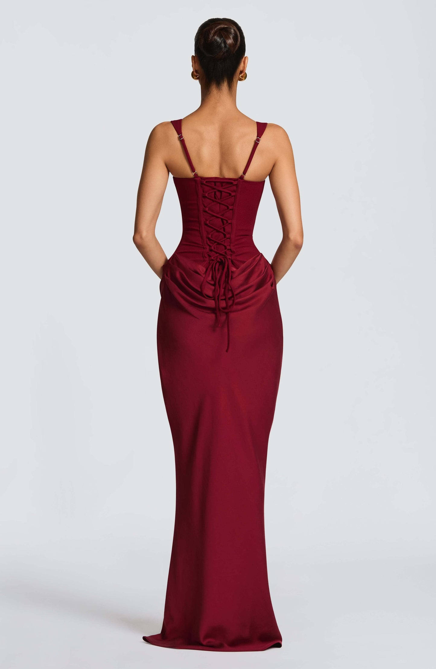 Evelyn | Women Maxi Wedding Guest Dress with Sleeveless Bodycon
