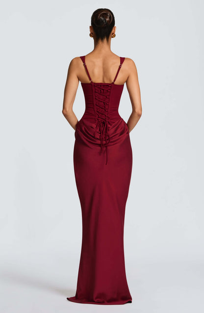 Evelyn | Women Maxi Wedding Guest Dress with Sleeveless Bodycon