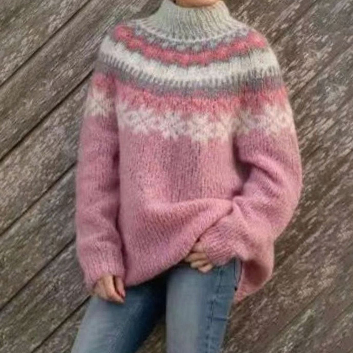 Marceline | Women's Nordic Fair Isle Sweater with Relaxed Fit