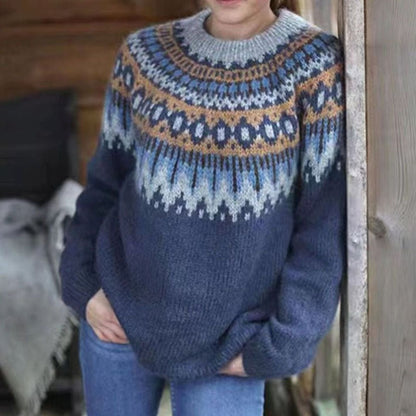 Marceline | Women's Nordic Fair Isle Sweater with Relaxed Fit